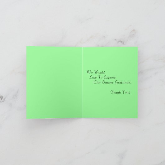 Neon Stacks Hands DANK YOU Card for Friends Dankeskarte (Innenseite)