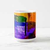 Neon-Stadt-Farbfeld Kaffeetasse (Mittel)