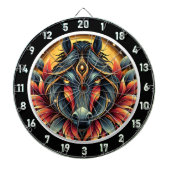 Neon Stallion Jungle Vibes Artwork Dartscheibe (vorne)