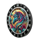 Neon Stallion Tropical Retreat Dartscheibe (Vorderseite rechts)