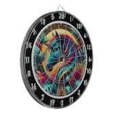 Neon Stallion Tropical Retreat Dartscheibe (Vorderseite Links)