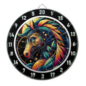 Neon Stallion Tropical Vibes Masterpiece Dartscheibe (vorne)