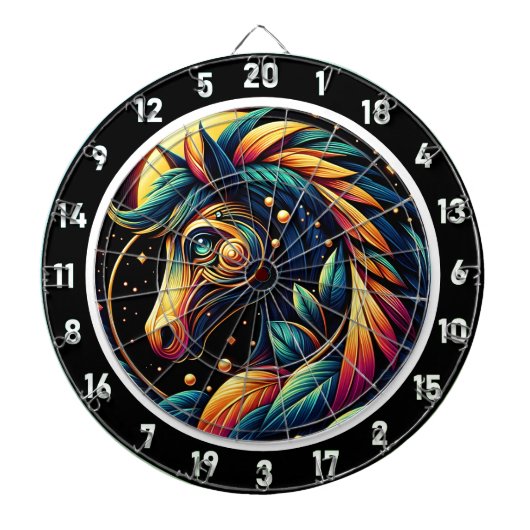 Neon Stallion Tropical Vibes Masterpiece Dartscheibe (vorne)