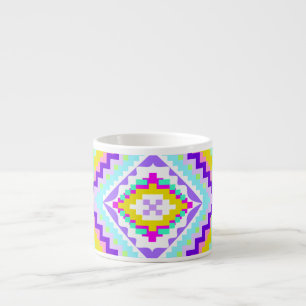 Neon-Stammes-Träume-Kaleidoskop Espressotasse