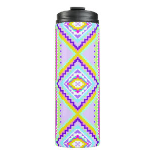 Neon-Stammes-Träume-Kaleidoskop Thermosbecher