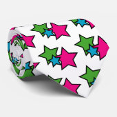 Neon Star Krawatte (Gerollt)