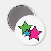 Neon Star Magnet (Vorderseite/Rückseite)