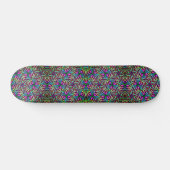 Neon Star Pattern Skateboard (Horizontal)