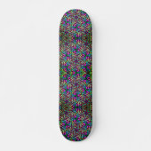 Neon Star Pattern Skateboard (Vorne)