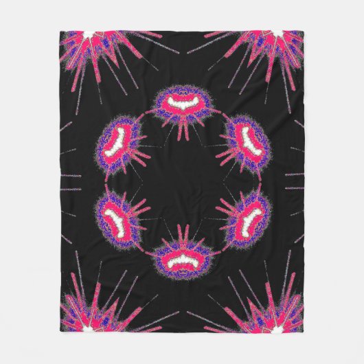 Neon Starburst Blanket Fleecedecke (Vorderseite)