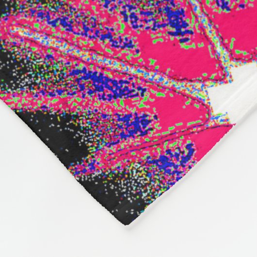 Neon Starburst Blanket Fleecedecke (Ecke)