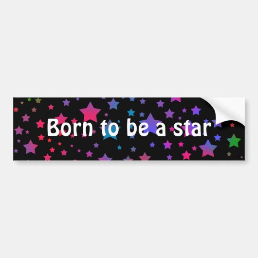Neon Stars Autoaufkleber (Vorne)