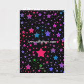 Neon Stars Karte (Rückseite)