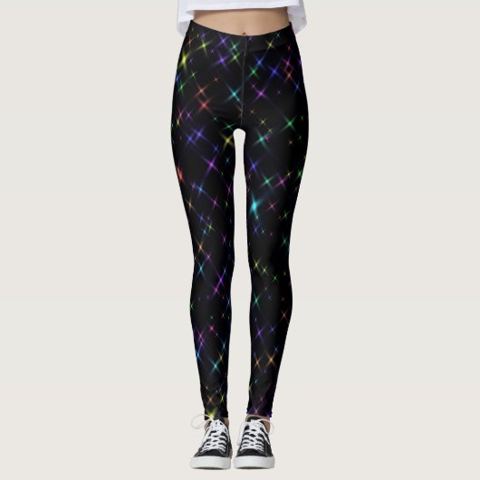 Neon Stars Leggings (Vorderseite)