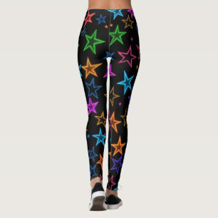Neon Stars Leggings