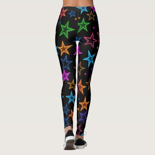 Neon Stars Leggings (Rückseite)