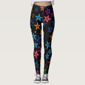 Neon Stars Leggings (Vorderseite)