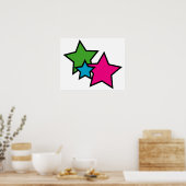 Neon Stars Poster (Küche)