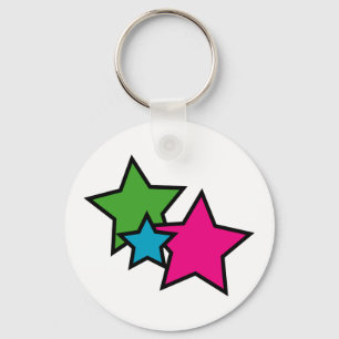 Neon Stars Schlüsselanhänger