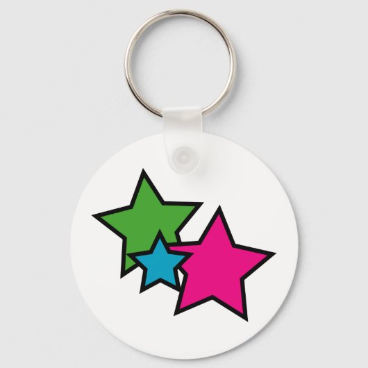 Neon Stars Schlüsselanhänger (Vorderseite)