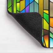 Neon Stated Glass Abstrakt Mousepad (Ecke)