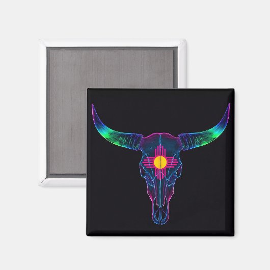 Neon Steer Magnet (Vorderseite/Rückseite)
