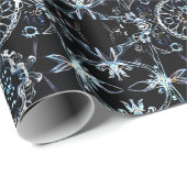 Neon Sternexplosion Kaleidoskop Geschenkpapier (Rolleneckpunkt)