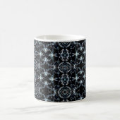 Neon Sternexplosion Kaleidoskop Kaffeetasse (Mittel)