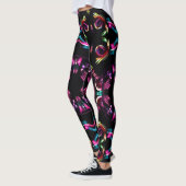 Neon Sternexplosion Kaleidoskop Leggings (Links)