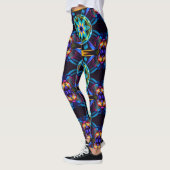 Neon Sternexplosion Kaleidoskop Leggings (Links)