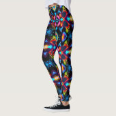 Neon Sternexplosion Kaleidoskop Leggings (Links)