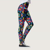 Neon Sternexplosion Kaleidoskop Leggings (Rechts)