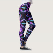 Neon Sternexplosion Kaleidoskop Leggings (Rechts)