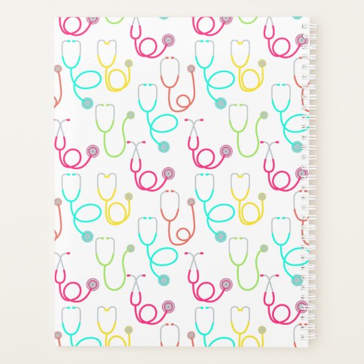 Neon Stethoscope Pattern Planer (Rückseite)