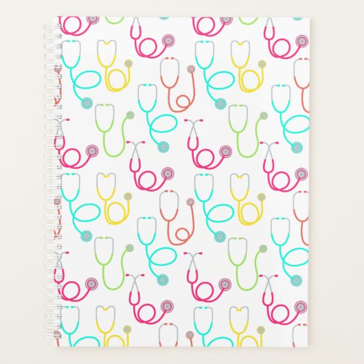 Neon Stethoscope Pattern Planer (Vorderseite)