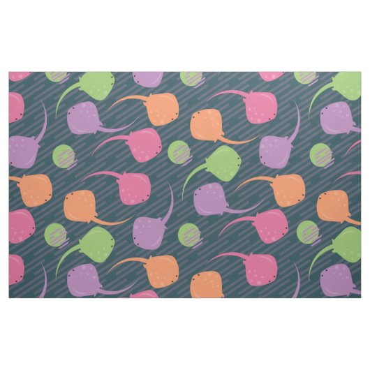Neon Stingray Wiederholungsmuster Stoff (Yard (91,4 cm))