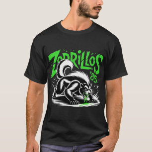 Neon Stinktier Zorrillos '85 Grafik Kantig Giftig T-Shirt