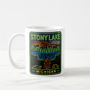 Neon Stoney Lake Michigan Kaffeetasse