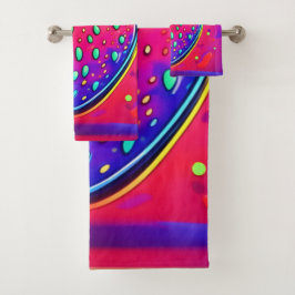 Neon Strawberry Pop Badhandtuch Set