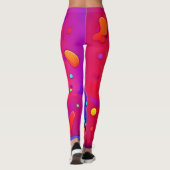 Neon Strawberry Pop Leggings (Rückseite)