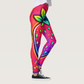 Neon Strawberry Pop Leggings (Rechts)