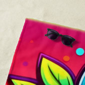 Neon Strawberry Pop Strandtuch (Beispiel)