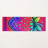 Neon Strawberry Pop Yogamatte (Vorderseite (Horizontal))