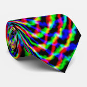 Neon Streamers Abstrakte Kunst Krawatte (Gerollt)