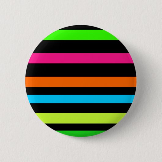 Neon-Streifenmuster Button (Vorderseite)