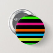 Neon-Streifenmuster Button (Vorne & Hinten)