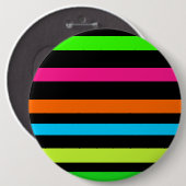 Neon-Streifenmuster Button (Vorne & Hinten)
