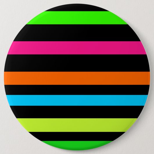 Neon-Streifenmuster Button (Vorderseite)