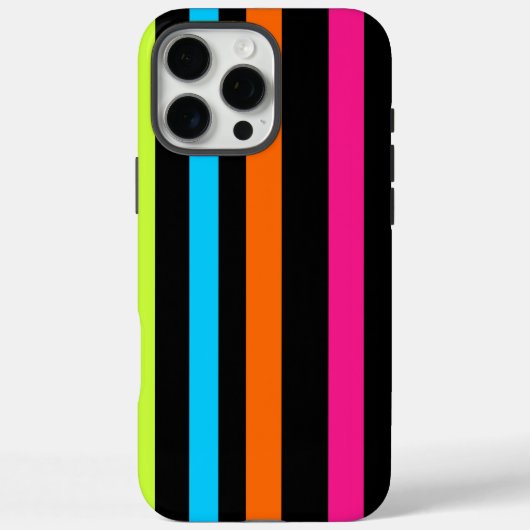 Neon-Streifenmuster Case-Mate iPhone Hülle (Rückseite)