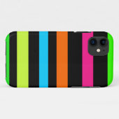Neon-Streifenmuster Case-Mate iPhone Hülle (Rückseite (Horizontal))